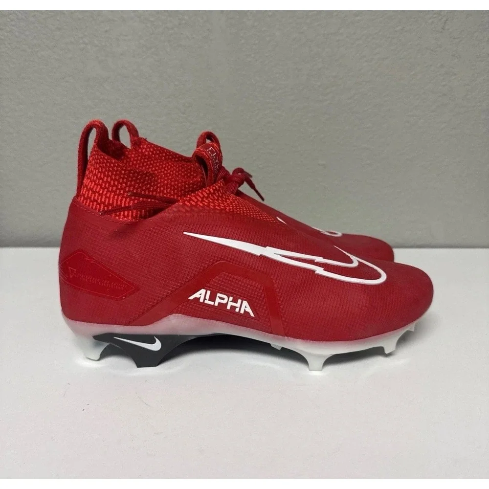 Nike Alpha Menace Elite 3 Football Cleats University Red CT6648-616 Mens 11.5